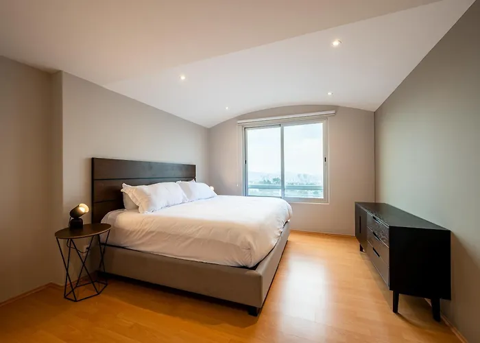 Casa de férias 2br Santa Fe Style & Comfort With Gym & Parking Cidade do México